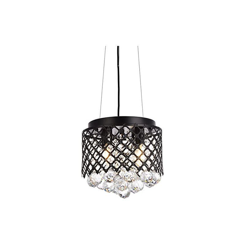 Elegant Lighting Tully 4 lights pendant in black