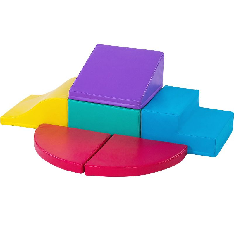 New Bounce Curved Corner Climber Ser - 6 Piece Climbing Set for Toddlers and Babies