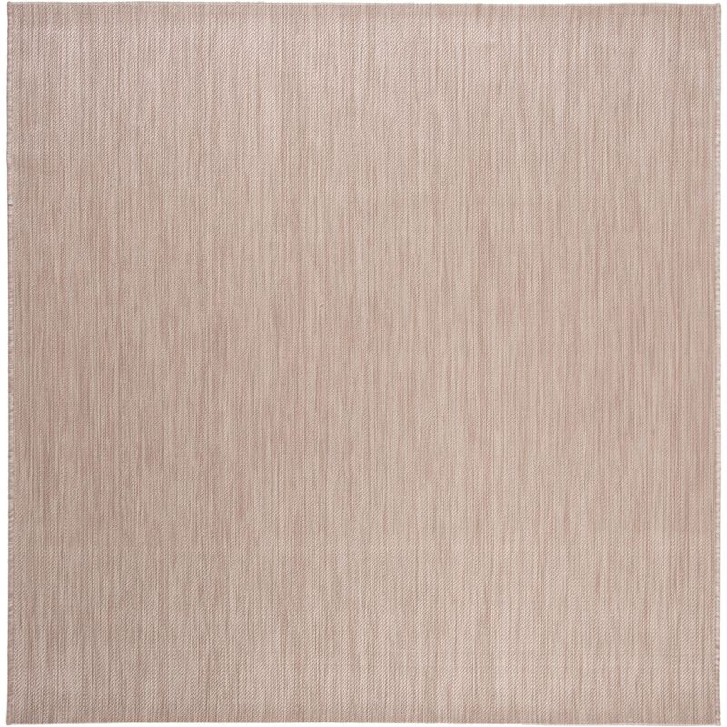 Beach House BHS218 Power Loomed Indoor/Outdoor Area Rug - Beige - 6'7"x6'7" - Safavieh