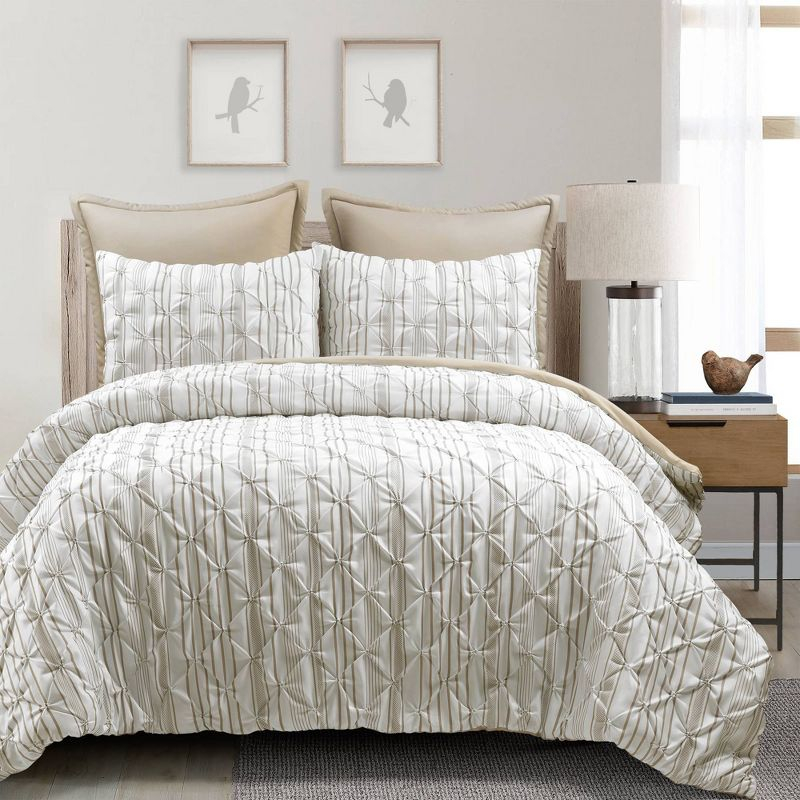 Lush Decor Ravello Pintuck 5 Piece Comforter Set