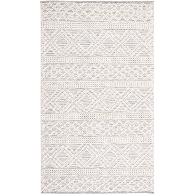 Natura NAT830 Hand Woven Area Rug - Ivory/Blue - 8'x10' - Safavieh.