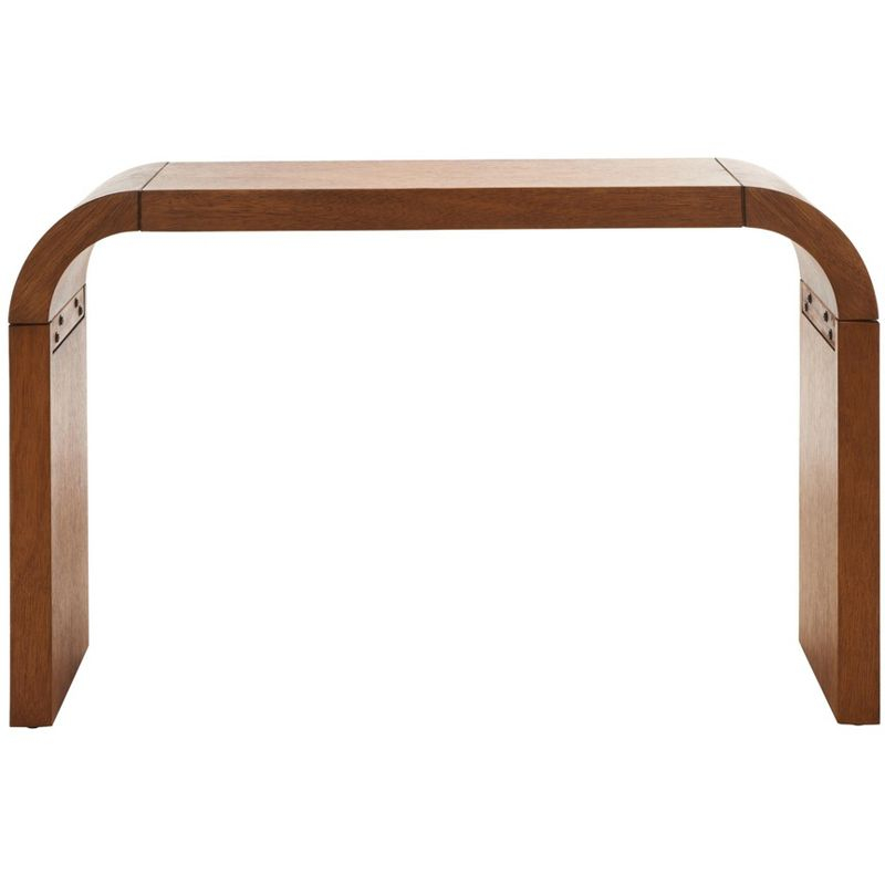 Liasonya Curved Console Table - Natural - Safavieh