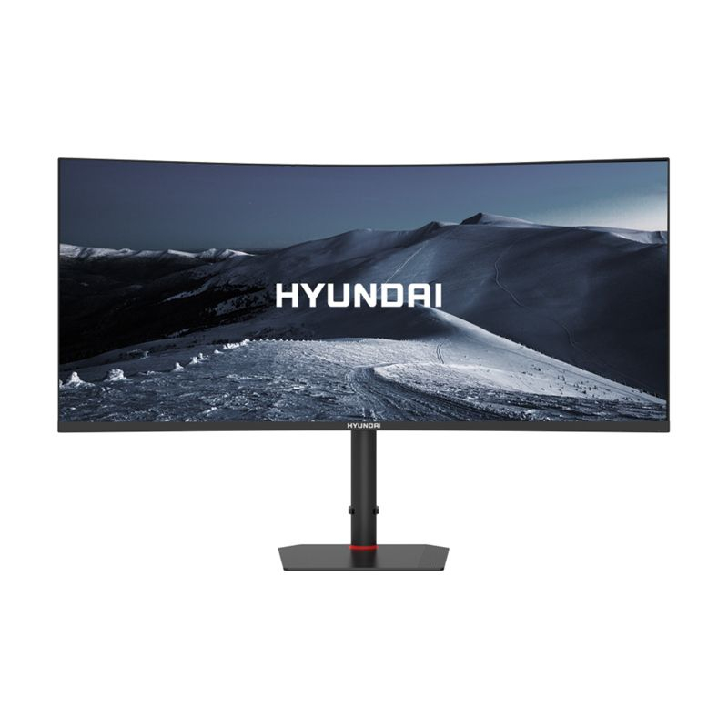 HY View 34” Curved Gaming Monitor - 3440x1440p UltraWide, 180Hz, 1ms MPRT, IPS Panel Black