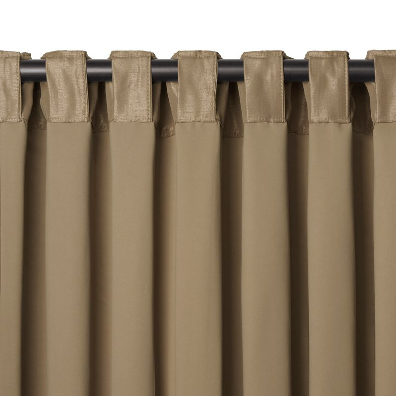 All Seasons Single Blackout Window Curtain Panel - 52" x 108" - Antique Gold - Elrene Home Fashions