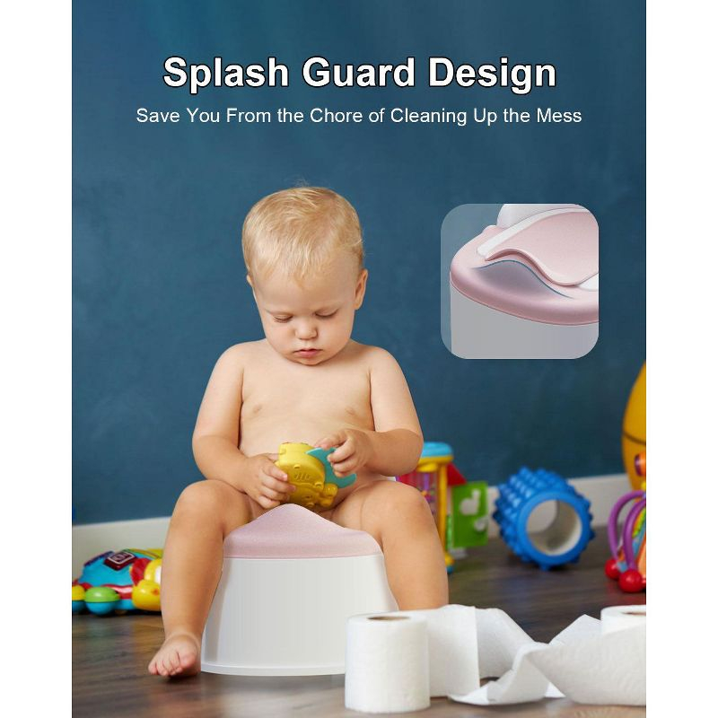 BabyBond 3 in 1 Potty Training Toilet & Training Seat & Sturdy Step Stool,Pink