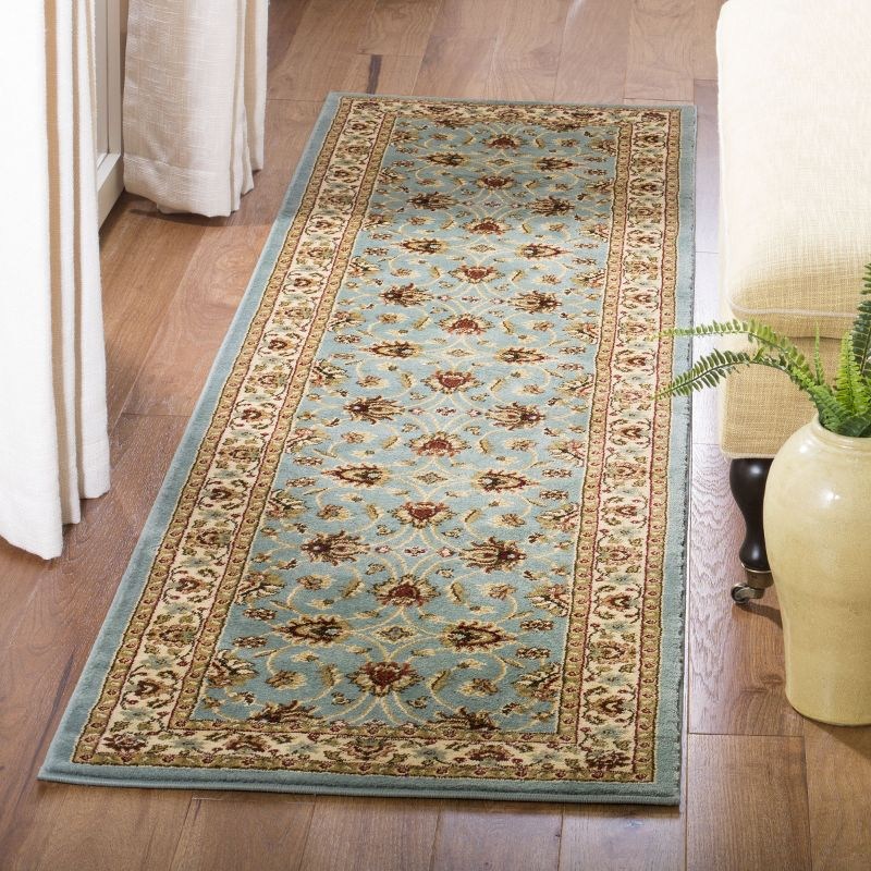 Lyndhurst LNH553 Power Loomed Runner Rug - Blue/Ivory - 2'3"x8' - Safavieh