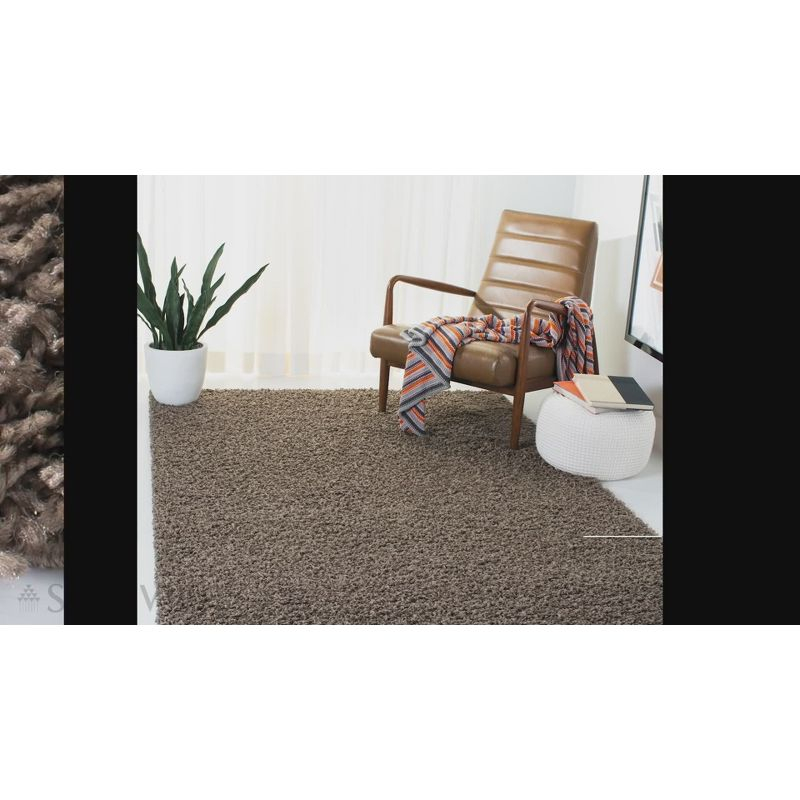 Athens Shag SGAS119 Power Loomed Indoor Runner Rug - Navy - 2'3"x8' - Safavieh.