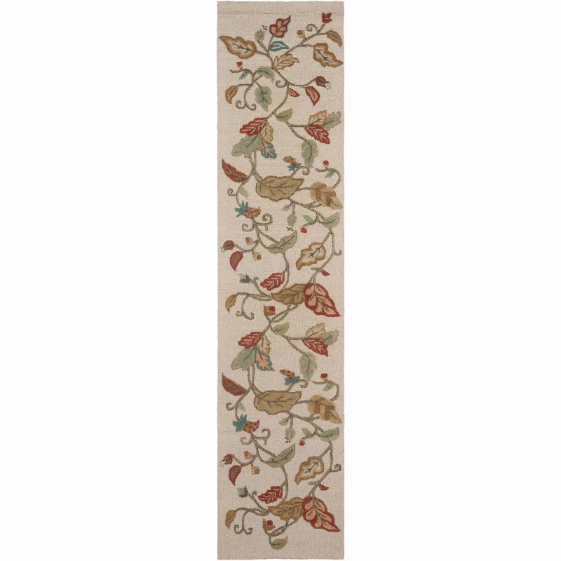 Martha Stewart Autumn Woods - MSR3611 - Indoor Hand Tufted Runners - Persimmon Red - 2'3"x10'