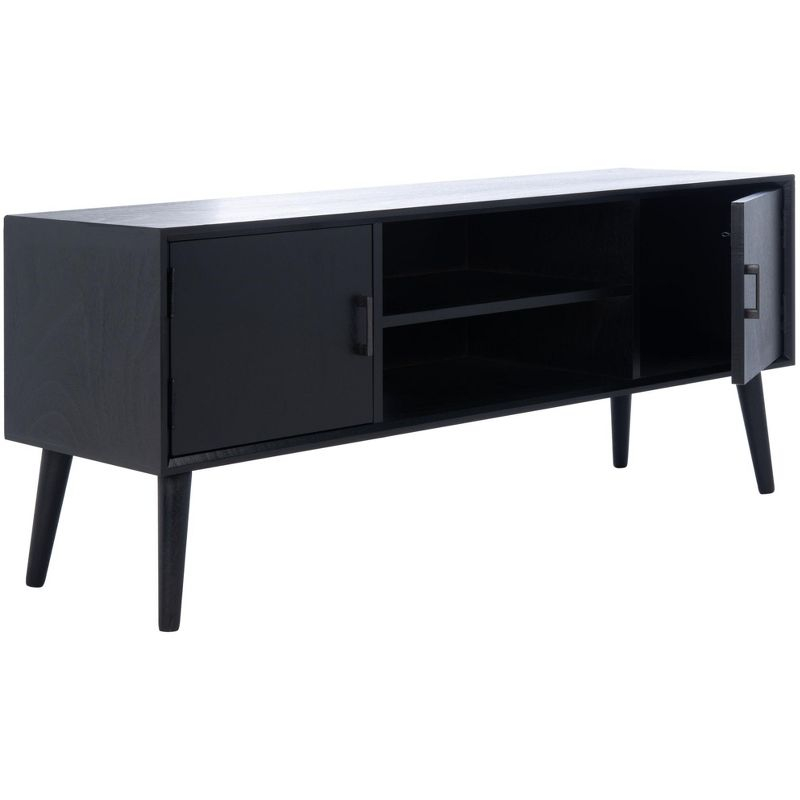 Sorrel Mid - Century Media Stand - Black - Safavieh
