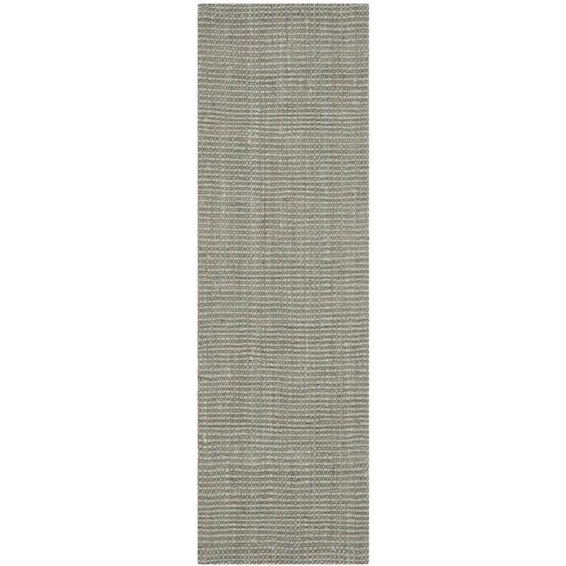Natural Fiber NF730 Hand Woven Indoor Runner Rug - Green/Grey - 2'3"x11' - Safavieh.