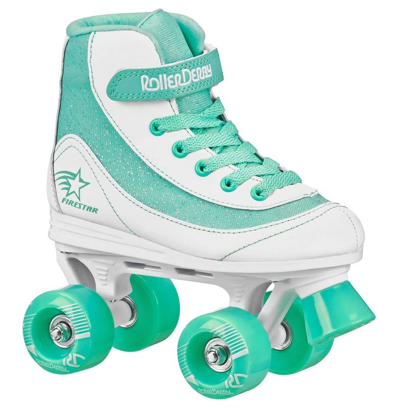 Roller Derby FireStar Youth Kids' Roller Skate - White/Mint (J13)