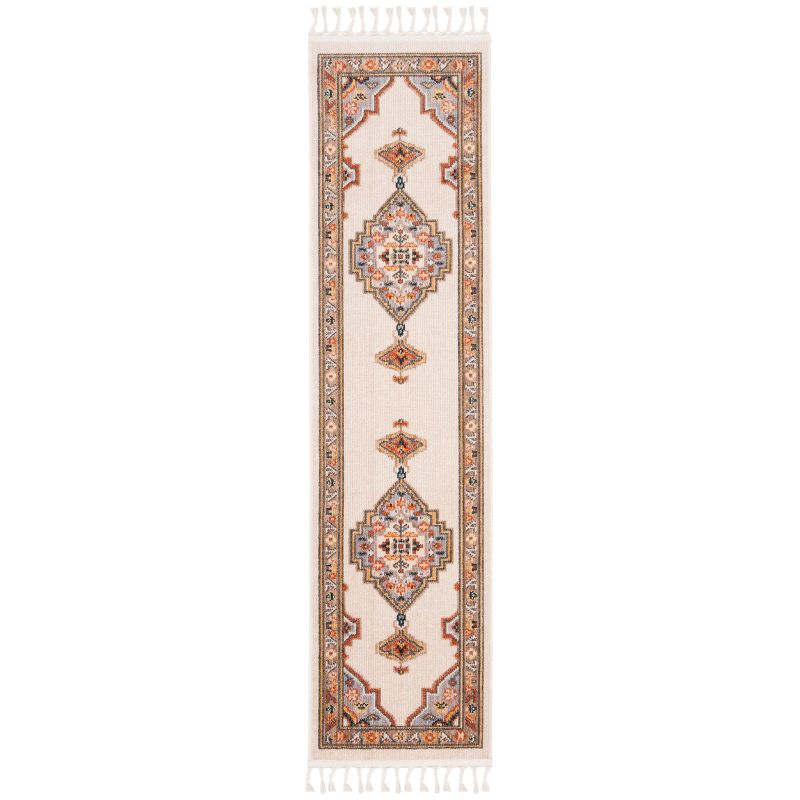 Farmhouse FMH830 Power Loomed Runner Rug - Grey/Cream - 2' X 8' - Safavieh.