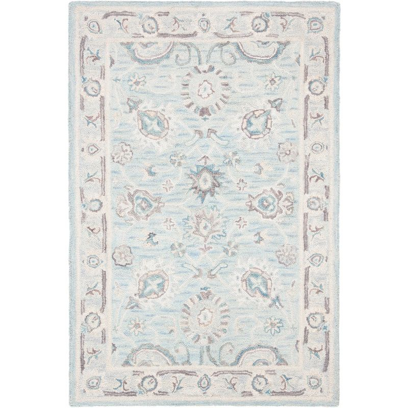 Blossom BLM702 Hand Tufted Area Rug - Grey/Multi - 4'x6' - Safavieh.