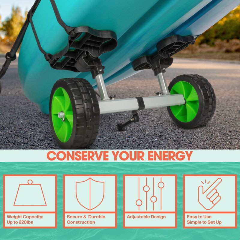 Kayak Cart with 220lb Capacity, Green