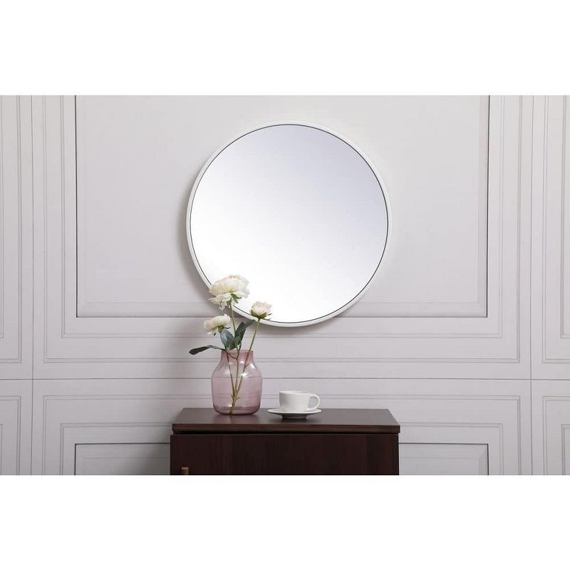 Elegant Lighting Metal frame round mirror 18 inch in Brass