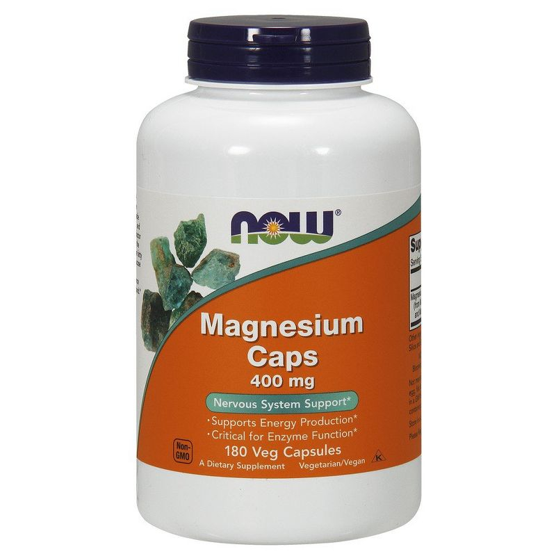 Magnesium Caps by Now Foods  -  180 Capsule