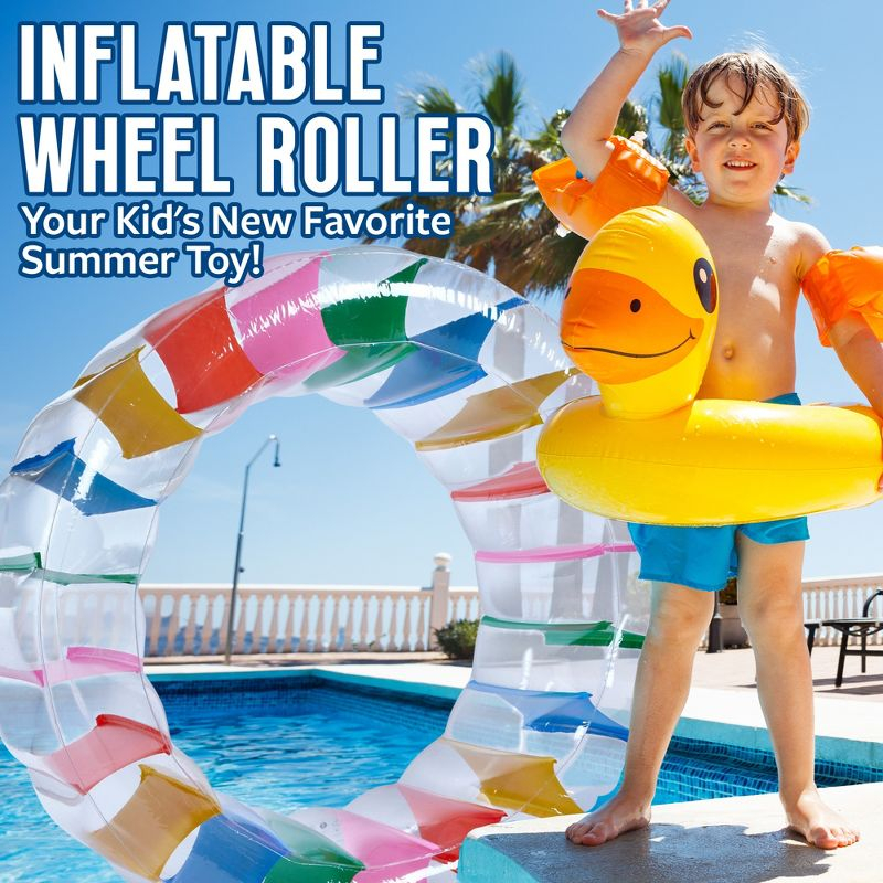 Playbees Giant Inflatable Wheel Roller 65"