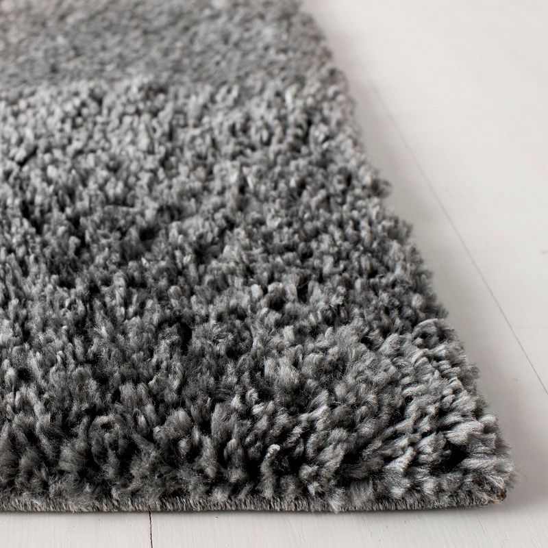 August Shag 900 AUG900 Power Loomed Indoor Area Rug - Grey - 5'3"x7'6" - Safavieh
