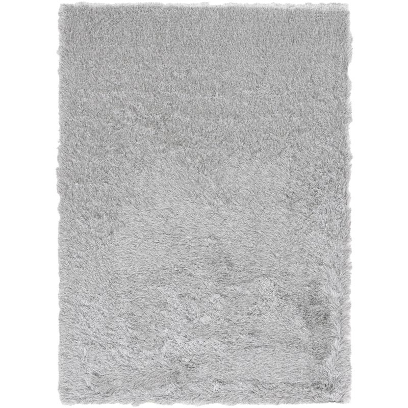 Shag SG511 Hand Tufted Area Rug - Silver - 5'x7' - Safavieh.