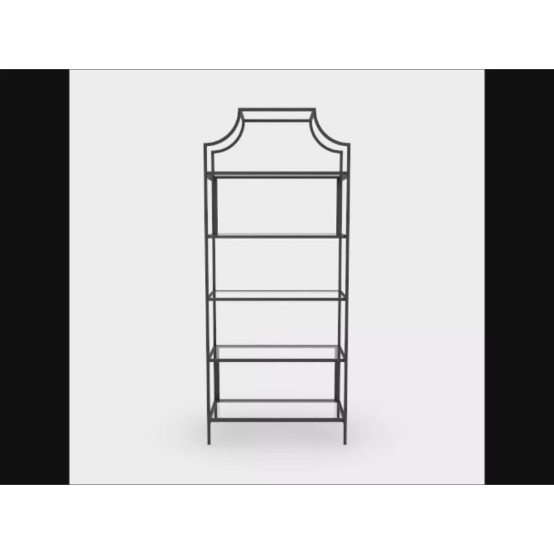 71" Harvey Park Bookcase Black - Sauder