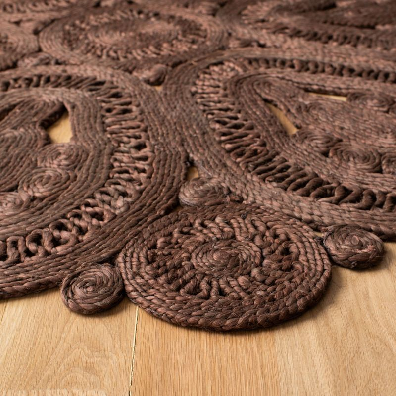 Natural Fiber NF360 Hand Woven Area Rug - Brown - 7' round - Safavieh.
