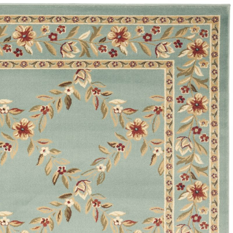 Lyndhurst LNH557 Power Loomed Area Rug - Blue/Blue - 6'7"x6'7" - Safavieh