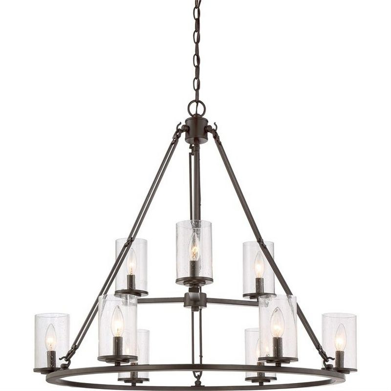 Quoizel Lighting Buchanan 9 - Light Chandelier in  Western Bronze