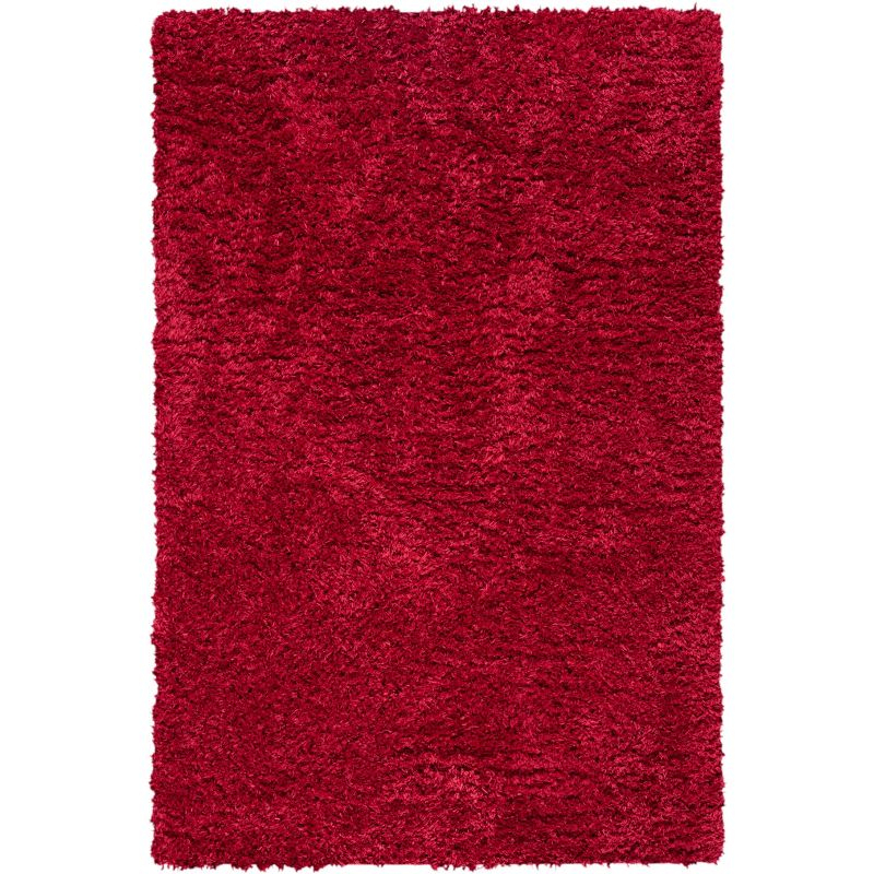 Madrid Shag 200 MDG256 Power Loomed Indoor Area Rug - Red - 4'x6' - Safavieh