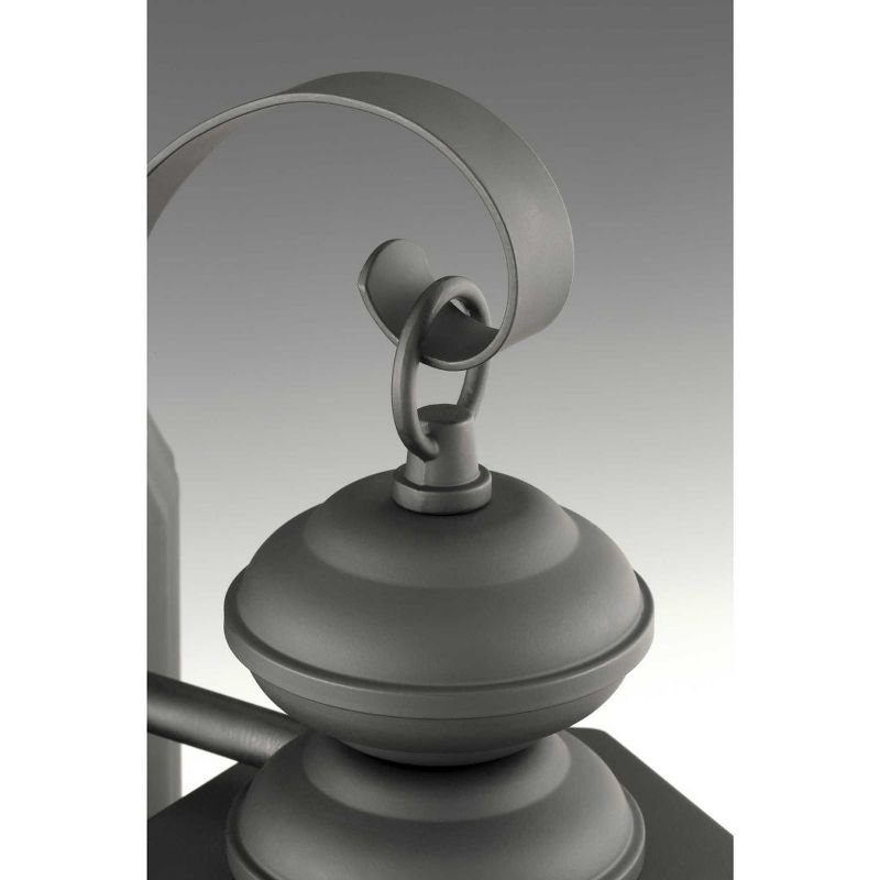 Progress Lighting New Haven 3-Light Outdoor Large Wall Lantern in Black with Clear Beveled Glass Shade