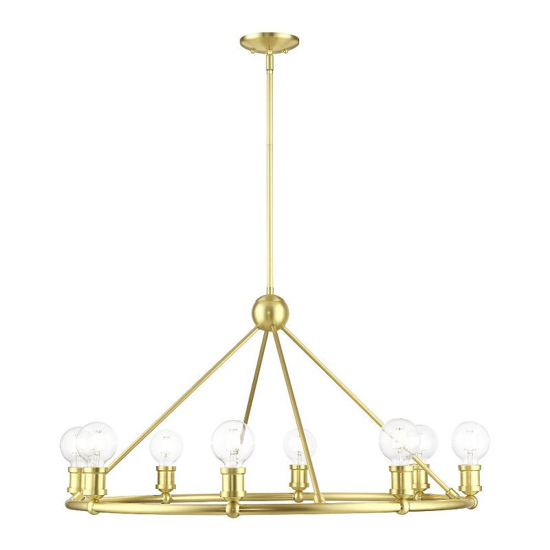 Livex Lighting Lansdale 8 - Light Chandelier in  Satin Brass