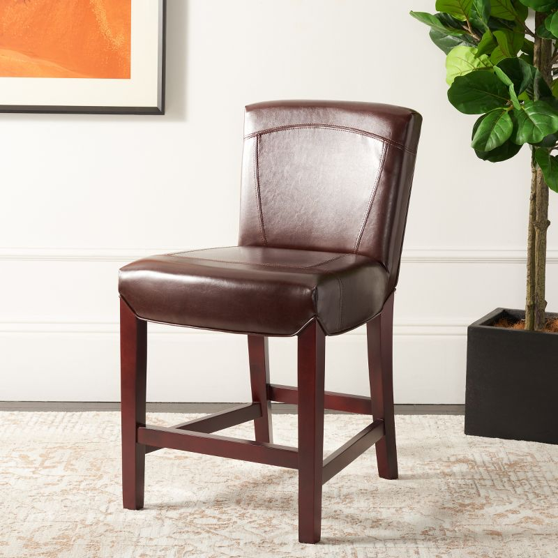 Ken Counter Stool - HUD8202 - Brown - Safavieh