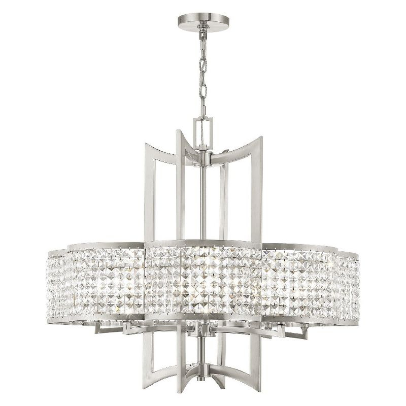 Livex Lighting Grammercy 8 - Light Chandelier in  Brushed Nickel