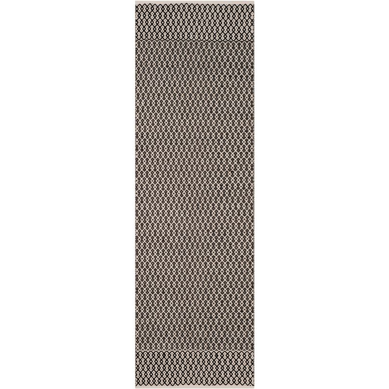 Montauk MTK339 Hand Woven Indoor Runner Rug - Ivory/Black - 2'3"x10' - Safavieh