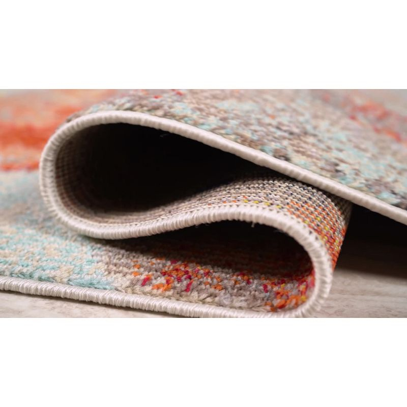 JONATHAN Y Contemporary POP Modern Abstract Vintage Cream/Blue 3 ft. x 5 ft. Area Rug