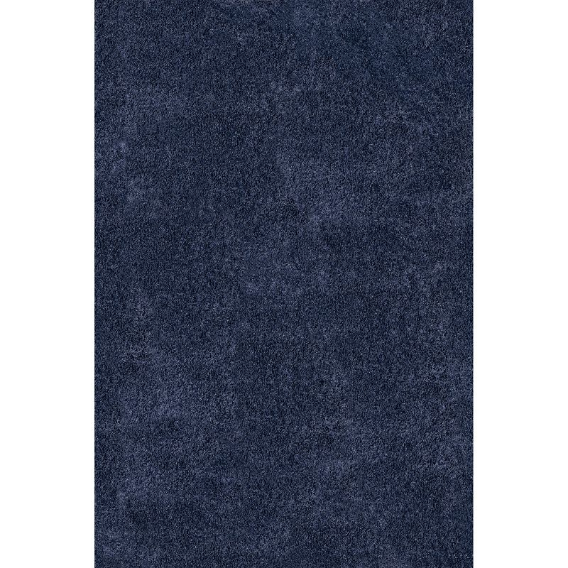 Nuloom Marleen Solid 2x3 Accent Shag Indoor Area Rug for Living Room Bedroom Dining Room Nursery Entryway, Navy