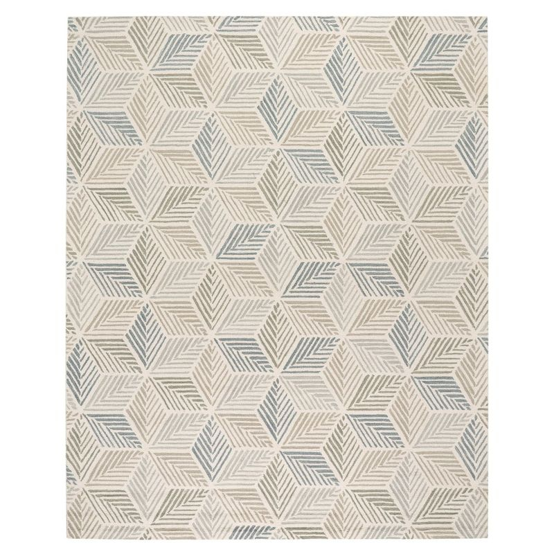 Karari Blue Hand Hooked Wool Rug