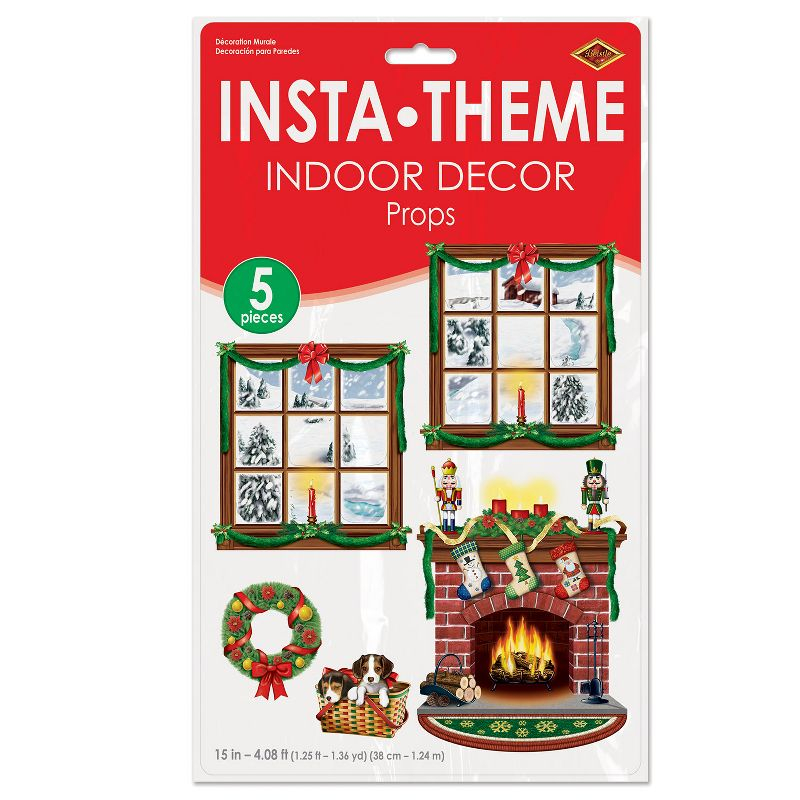 Beistle Indoor Christmas Decor Props, 15"-49", (5/Pkg) Multicolored