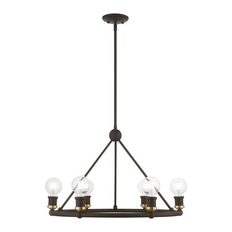 Livex Lighting Lansdale 6 - Light Chandelier in  Bronze/Antique Brass