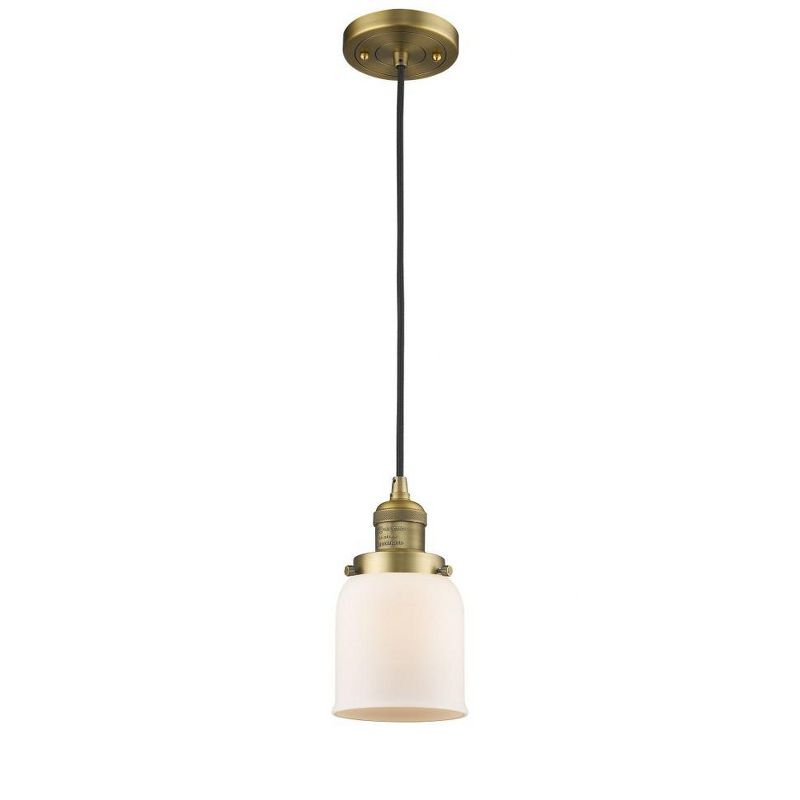 Innovations Lighting Bell 1 - Light Pendant in  Brushed Brass