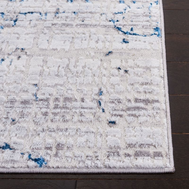 Amelia ALA248 Power Loomed Area Rug - Grey/Blue - 6'7"x6'7" - Safavieh.