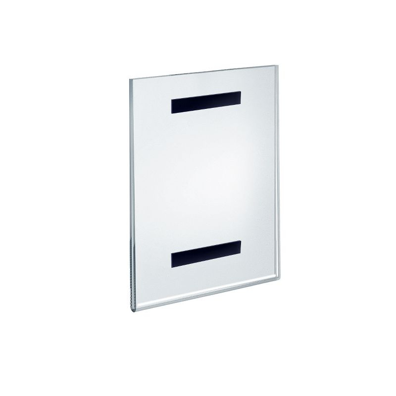 Azar Displays Clear Acrylic Magnet Back Sign Holder Frames 8.5" W x 11" H - Vertical / Portrait, 10-Pack