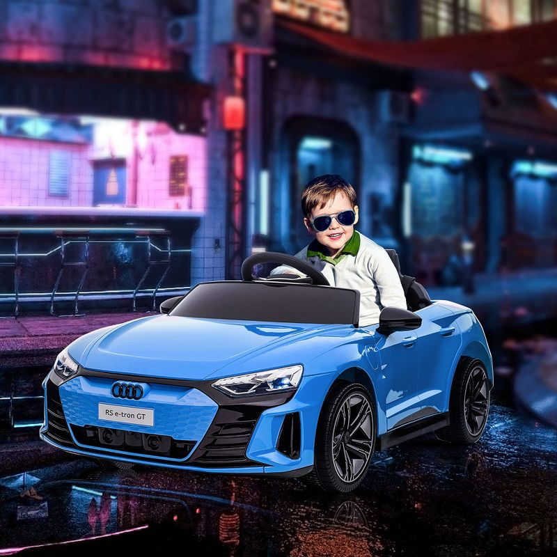 Aosom Kids Ride on Car with Remote Control, 12V 3.1 MPH Electric Car for Kids,  Battery Powered Ride-on Toy for 37-60 Months Boys and Girls, Blue