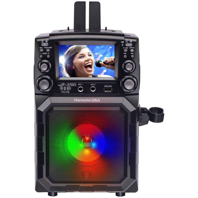 Karaoke USA Portable CDG/MP3 Karaoke Player (GQ450): Bluetooth, TFT-LCD Screen