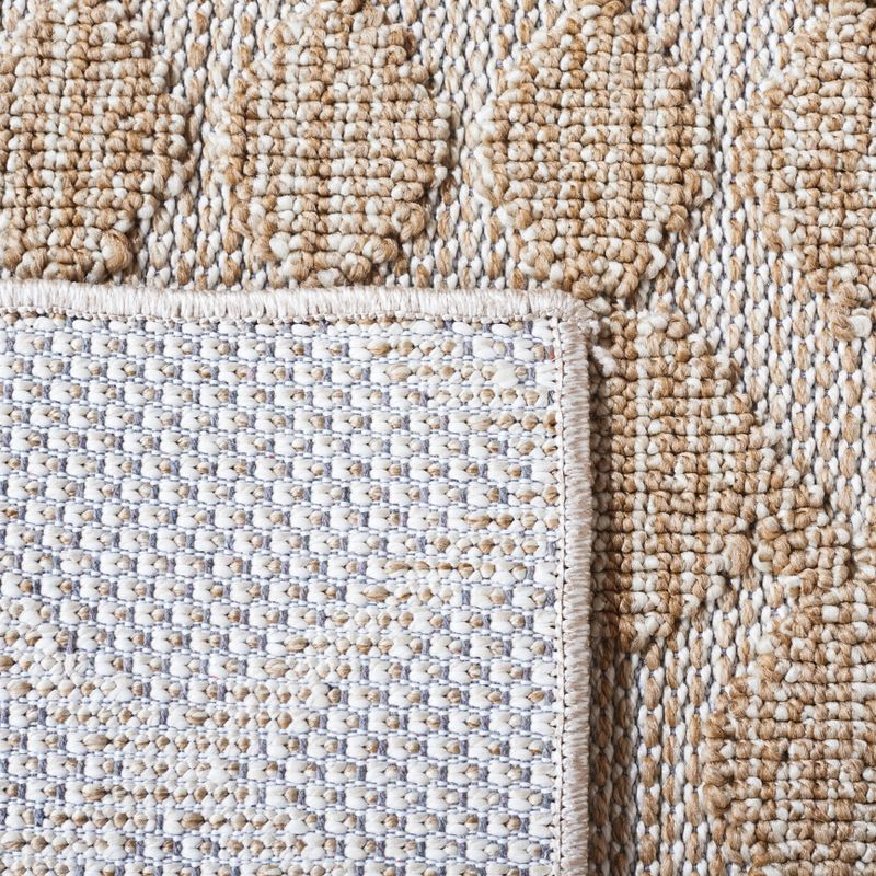 Global GLB206 Power Loomed Indoor/Outdoor Area Rug - Beige/Brown - 5'3"x7'6" - Safavieh