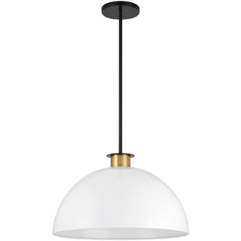 Crystorama Lighting Gigi 1 - Light Pendant in  Black/Aged Brass