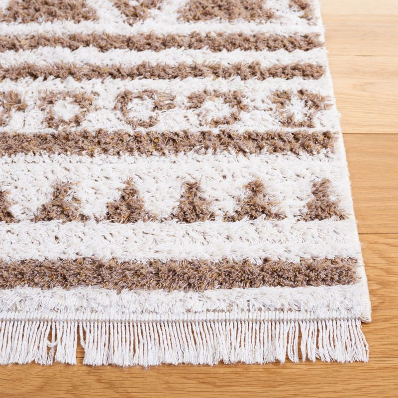 Augustine AGT849 Machine Made Indoor Area Rug - Taupe/Ivory - 9'x12' - Safavieh