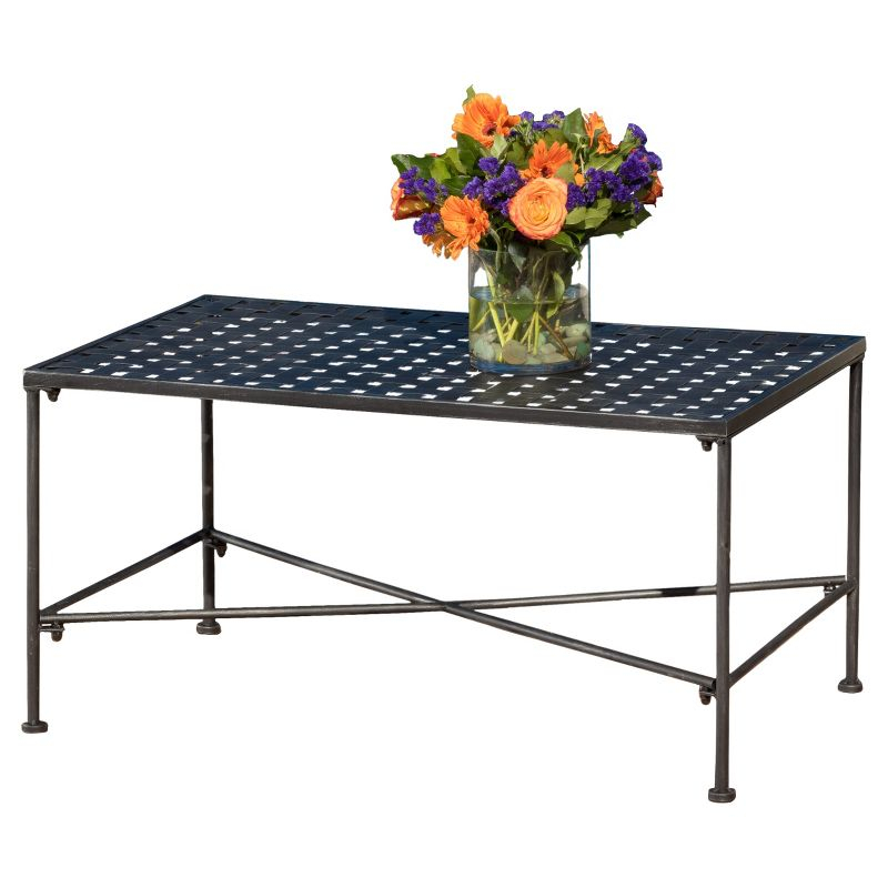 Petra Rectangle Iron Patio Coffee Table: Weather-Resistant, Christopher Knight Home