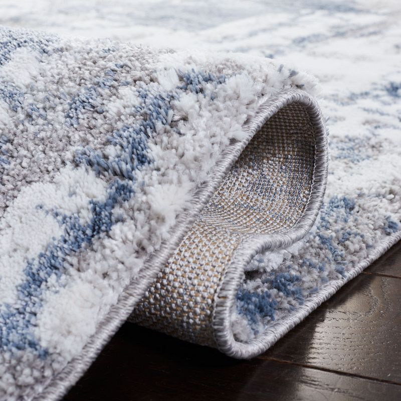 Century 300 CTY339 Power Loomed Indoor Area Rug - Grey/Blue - 8'x8' - Safavieh