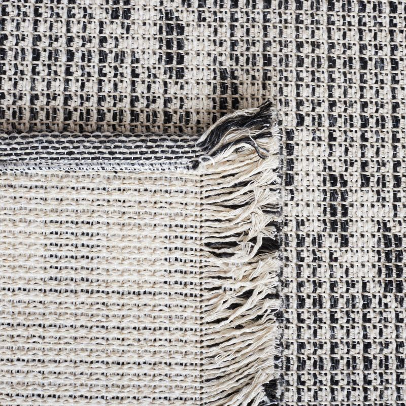 Augustine AGT508 Machine Made Indoor Area Rug - Ivory/Black - 8'x10' - Safavieh