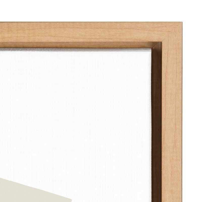 23" x 33" Sylvie Constructed I Neutral by Statement Goods - Kate & Laurel: Modern Digital Art Canvas